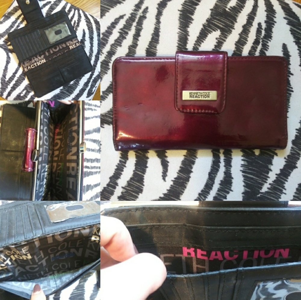 Kenneth Cole REACTION Burgundy wallet